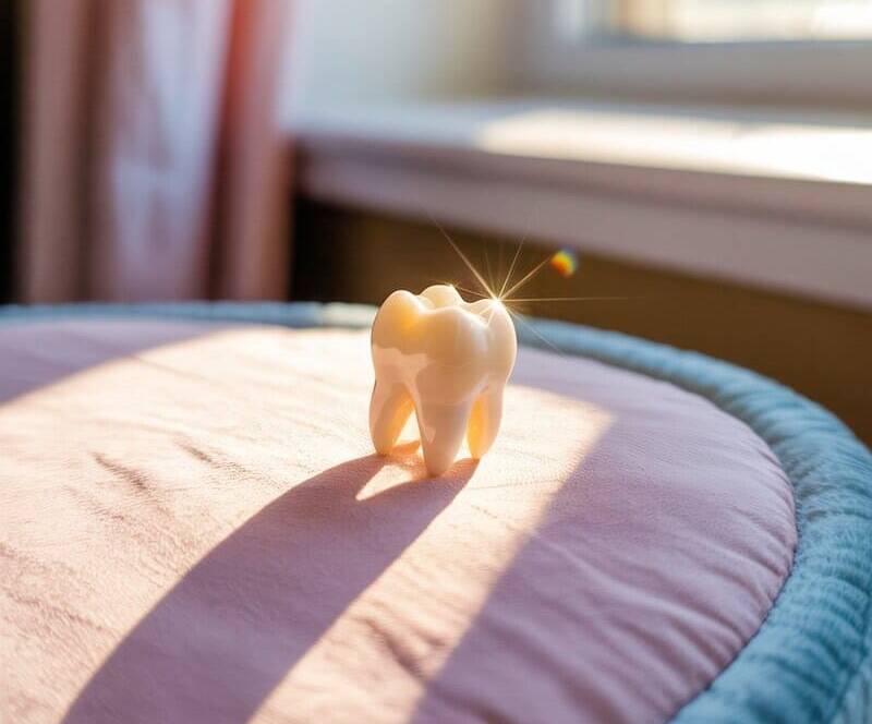 dente da latte caduto